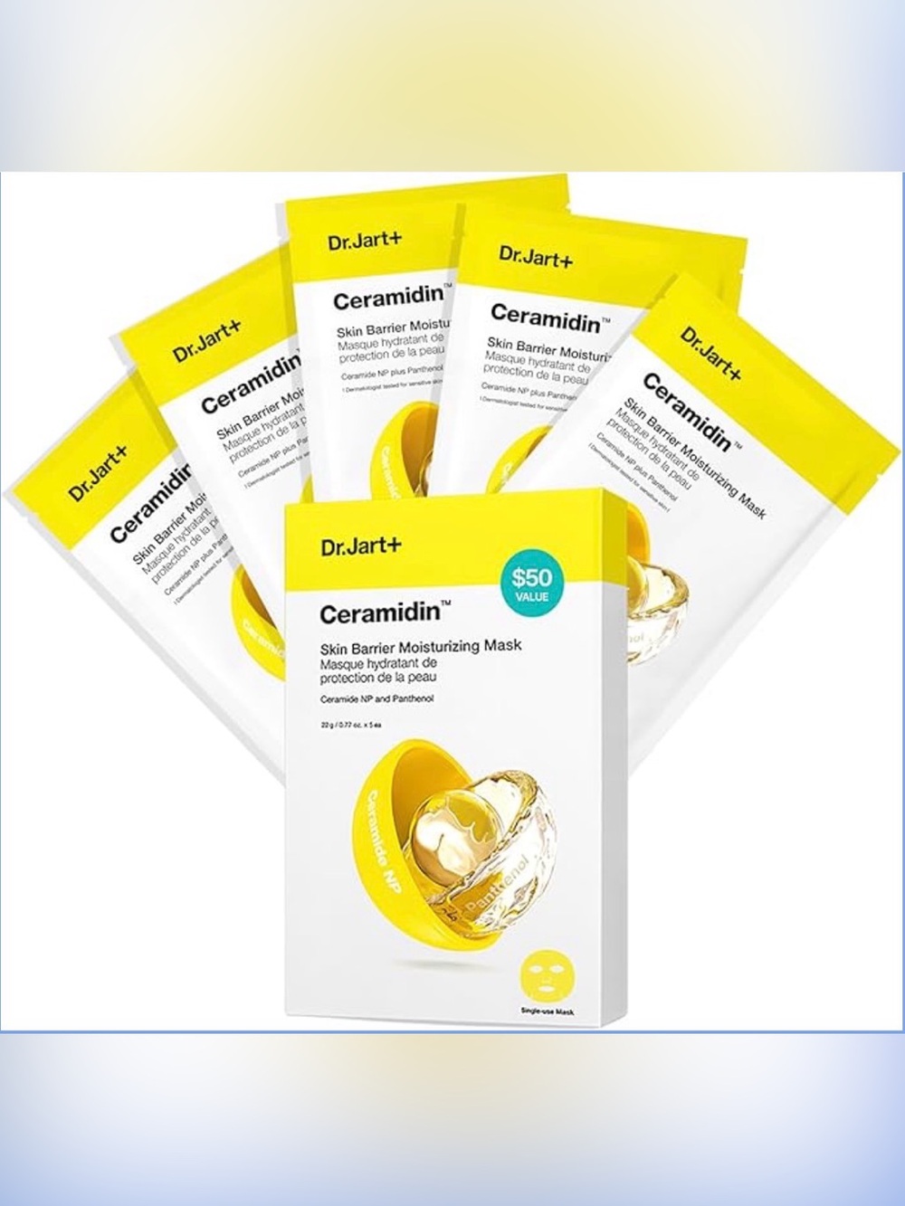 Dr.Jart+ Ceramidin Skin Barrier Moisturizing Mask - 5 Masks